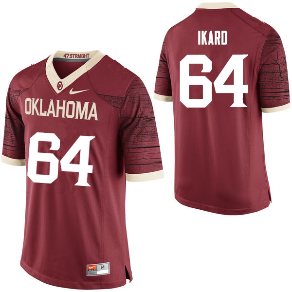 Oklahoma Sooners #64 Gabe Ikard College Football Jerseys Limited-Crimson